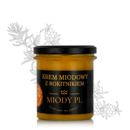 Krem miodowy z rokitnikiem - 430 g