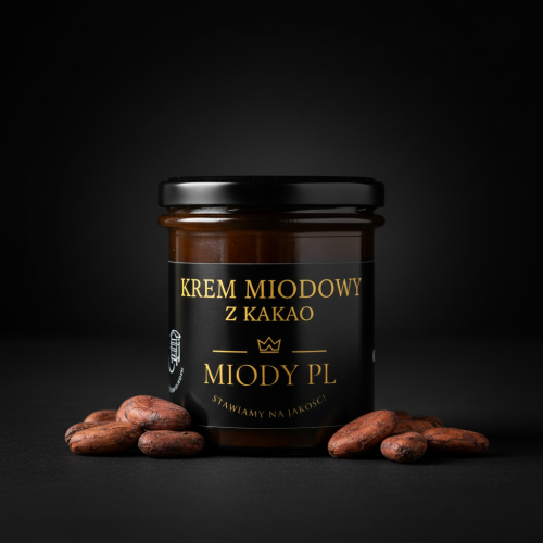 Krem miodowy z kakao - 430 g