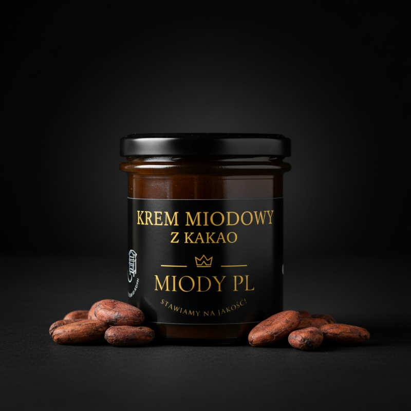 Krem miodowy z kakao - 430 g