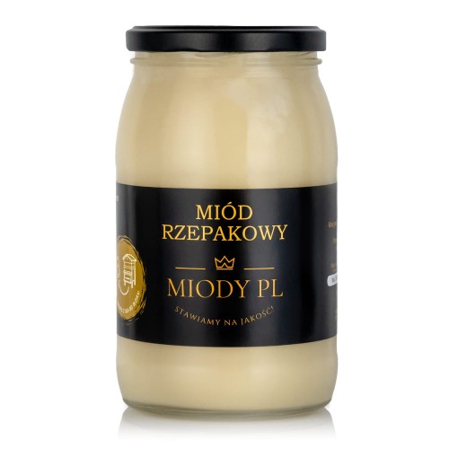 Miód rzepakowy - 1200 g - polski, naturalny, zbiór 2025