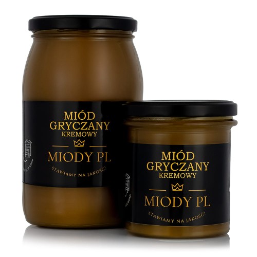 Miód gryczany kremowy - polski, naturalny, zbiór 2025
