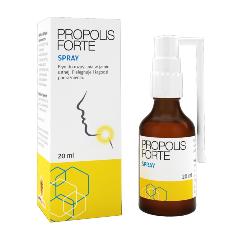 PROPOLIS FORTE Spray – propolis na gardło i jamę ustną, 20 ml