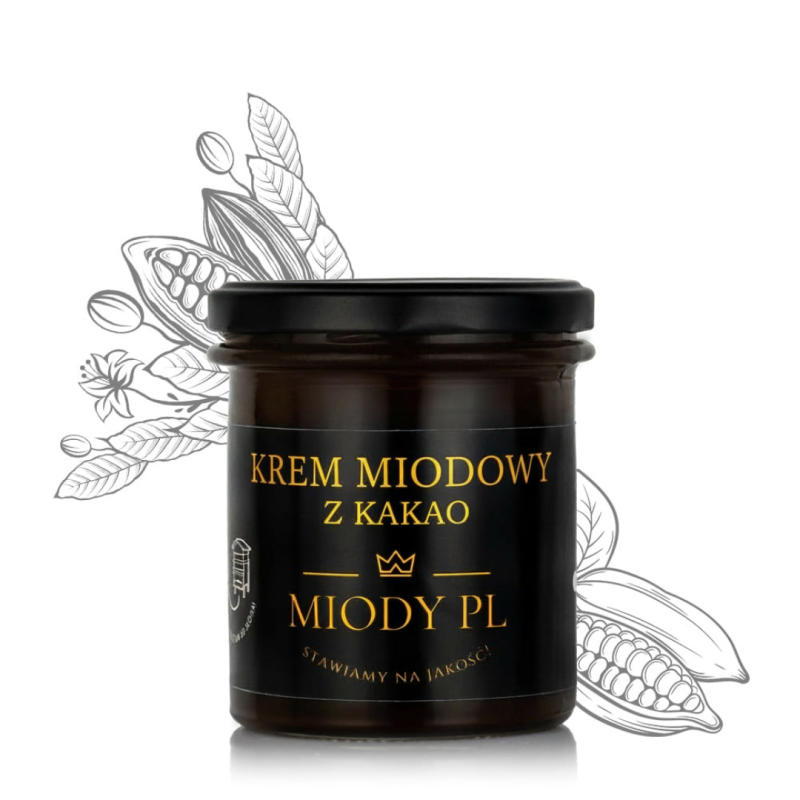 Krem miodowy z kakao - 430 g